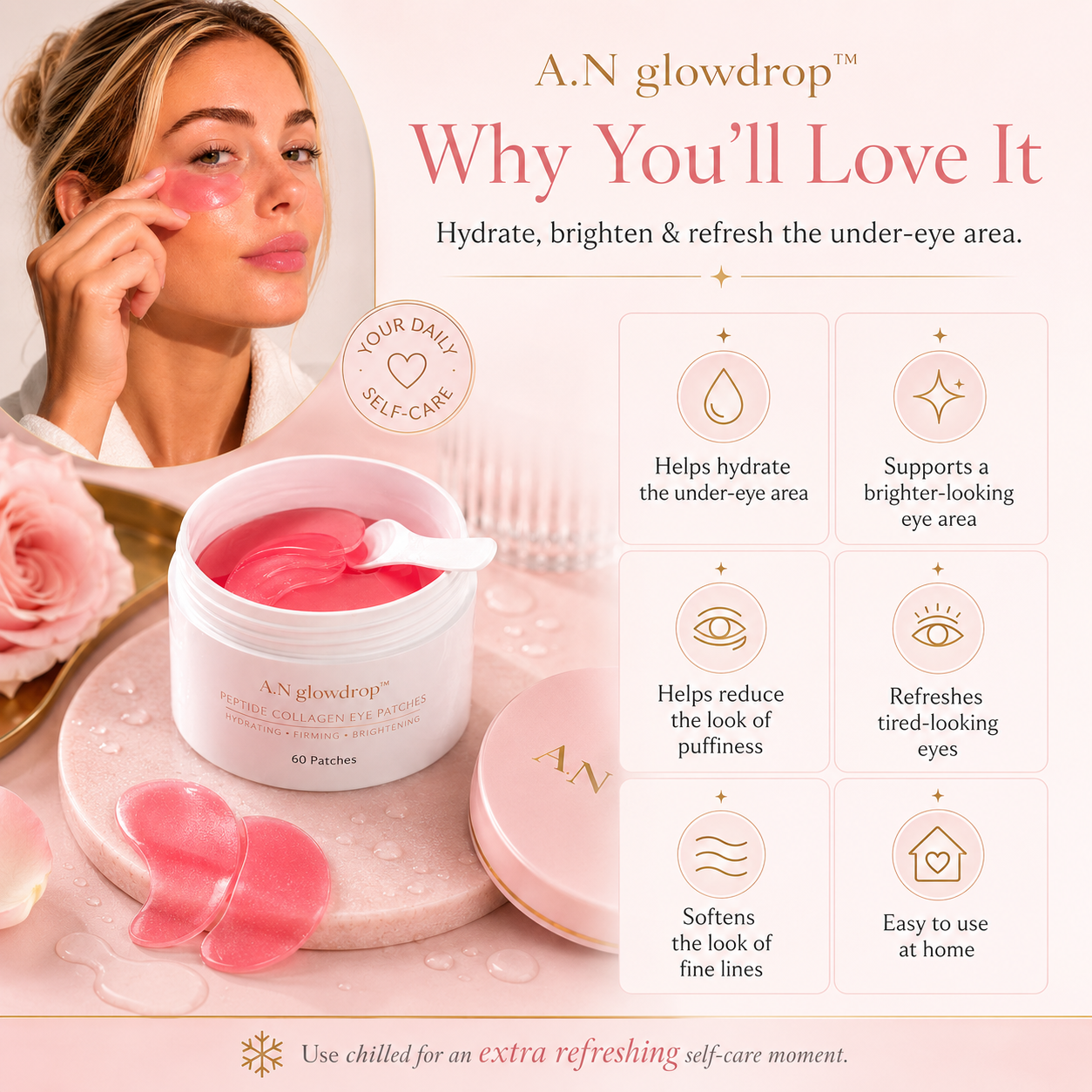 Hydrating Collagen Peptide Eye Patches
